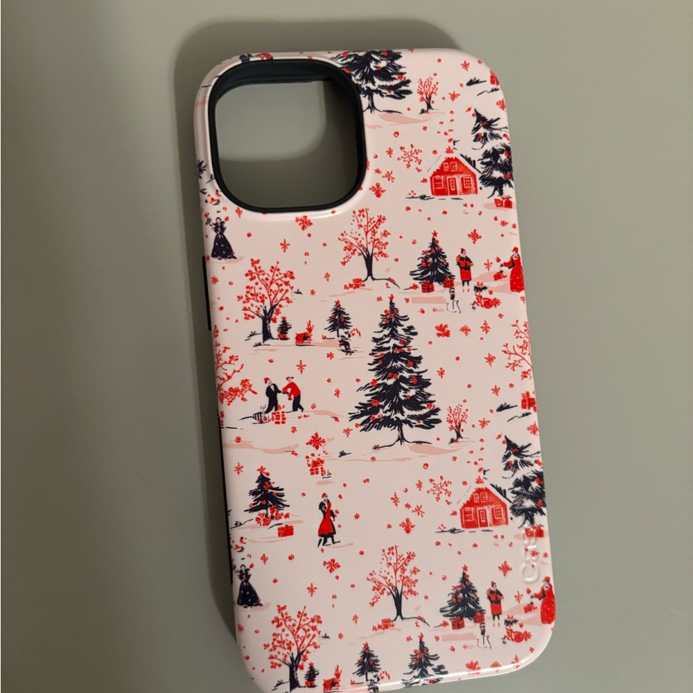 New Festive Red and Black Winter Casely iPhone 15 Magsafe Case